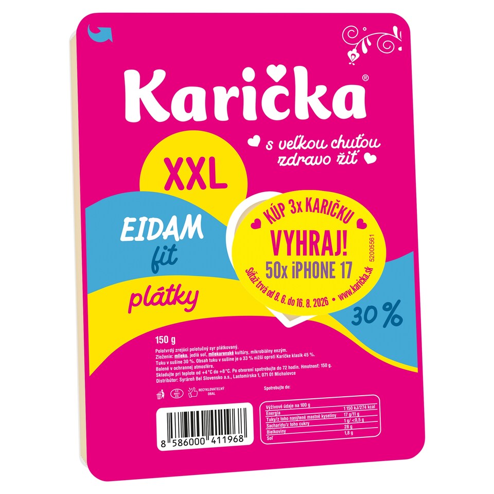 obrázok 1 z Karička Eidam plátky fit 30% XXL 150 g