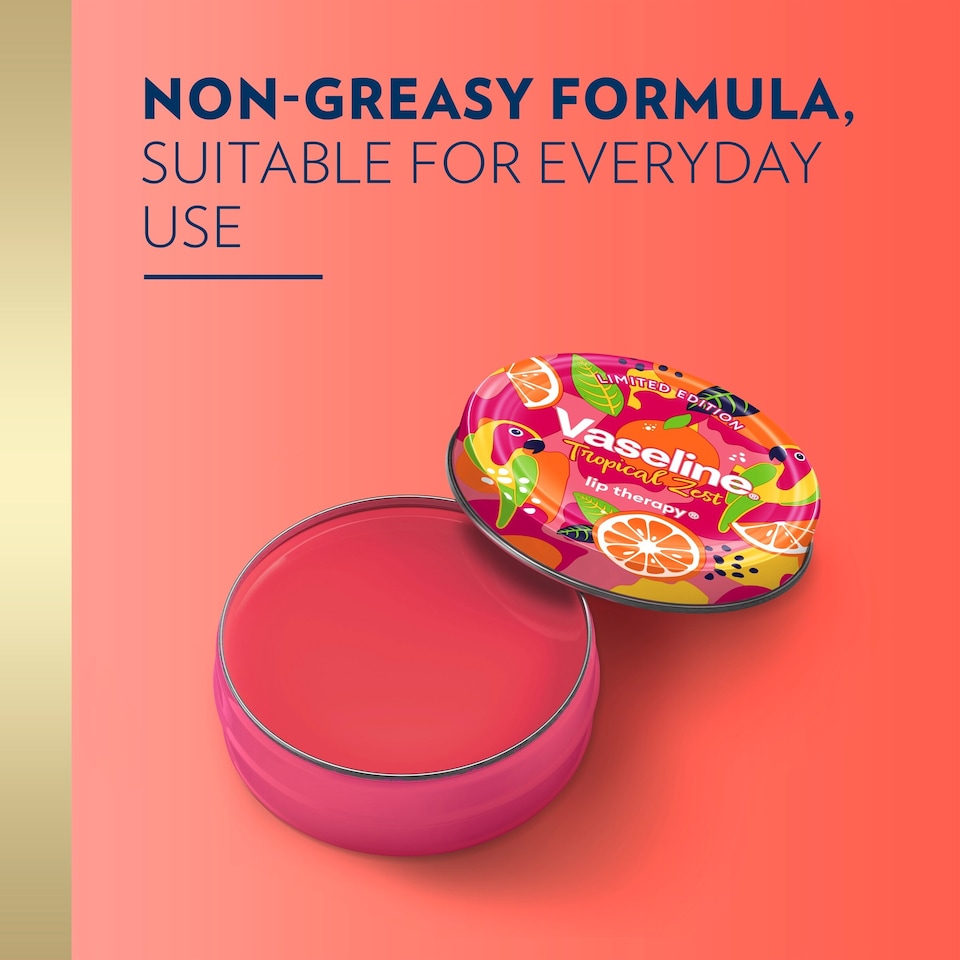 image 1 of Vaseline Limited Edition Tropical Zest Lip Therapy Balm 20G