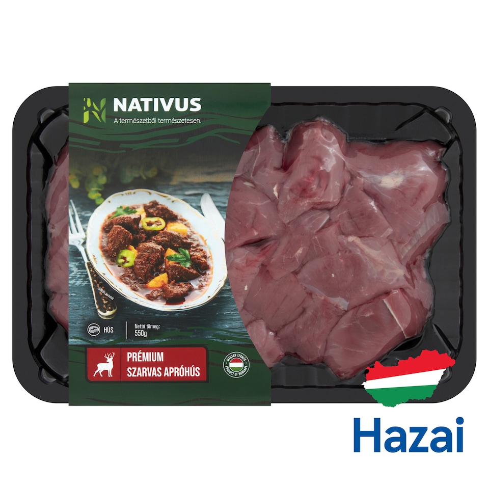 Nativus prémium szarvas apróhús 550 g