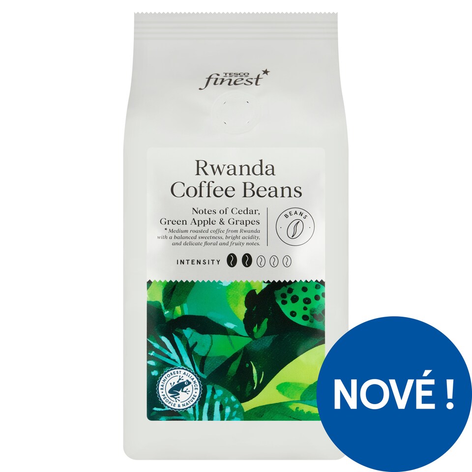 Tesco Finest Pražená káva zrnková 227g