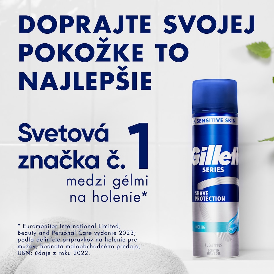 obrázok 1 z Gillette Series Chladivý Gél Na Holenie S Eukalyptom, 200ml