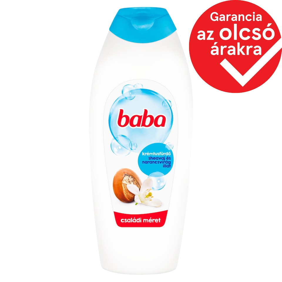 Baba Shower Cream with Shea Butter and Orange Blossom Scent 750 ml