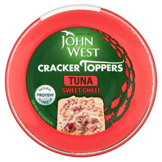 John West Tuna Cracker Toppers Sweet Chilli 80G Tesco Groceries