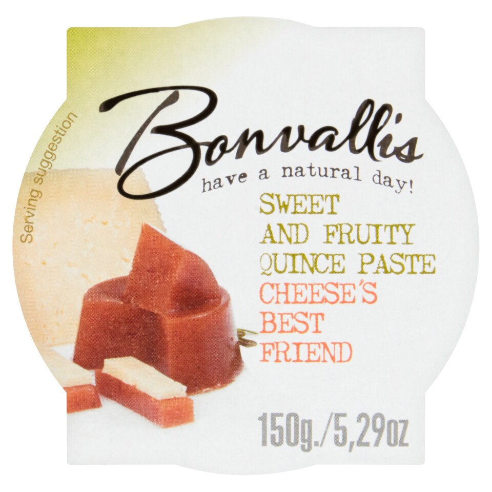 BONVALLIS SWEET & FRUITY QUINCE PASTE 150g