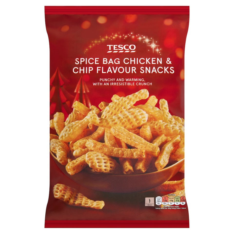 Tesco Spiced Chicken & Chips Flavour Snack 125g