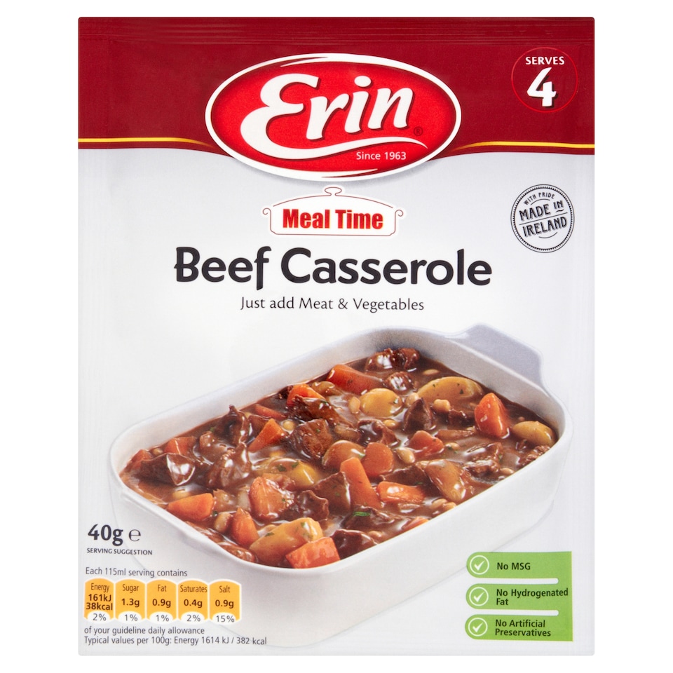 Erin Beef Casserole 40G