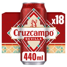 Cruzcampo Sevilla Lager Beer 18x440ml
