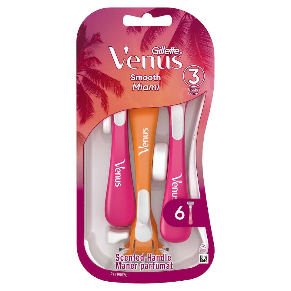 image 1 of Venus Smooth Miami jednorazové holiace strojčeky, balenie 6