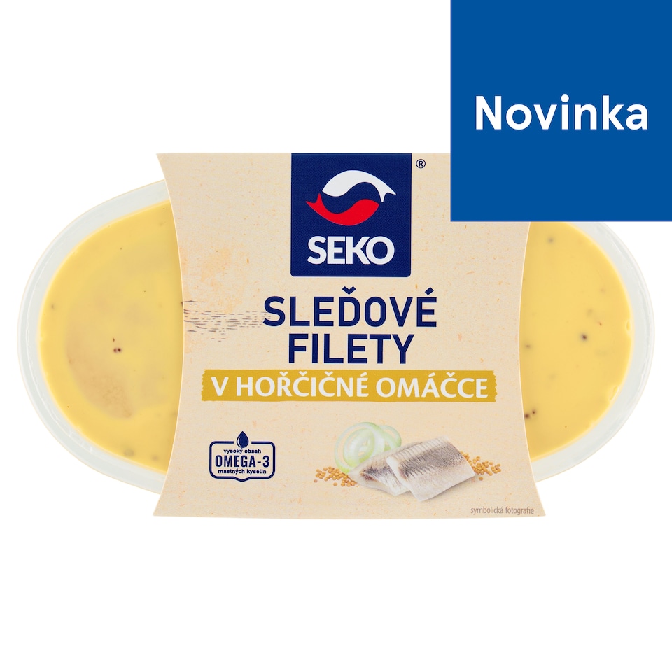 Seko Kusy marinovaných filetov zo sleďa obyčajného bez kože v horčicovej omáčke 250 g