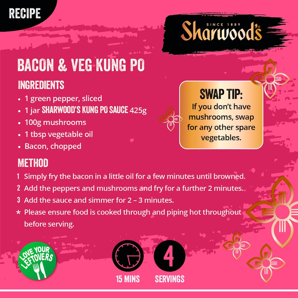 image 1 of Sharwood's Kung Po Chinese Cooking Sauce 425g