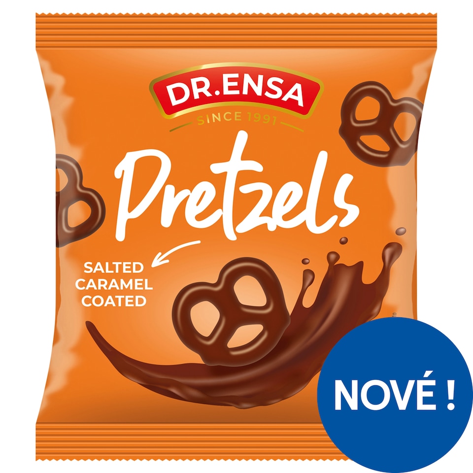 Dr. Ensa Slaný preclík v mléčné čokoládě se slaným karamelem 100g