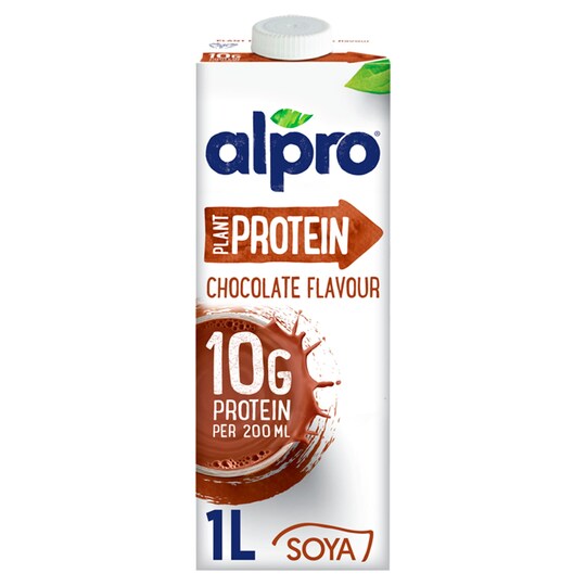 Alpro Plant Protein Chocolate Flavoured Soya Drink 1L Tesco Groceries