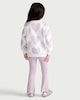 image 3 of F&F Girls 2-Pack Cotton Rich Flared Leggings in Multi Purple