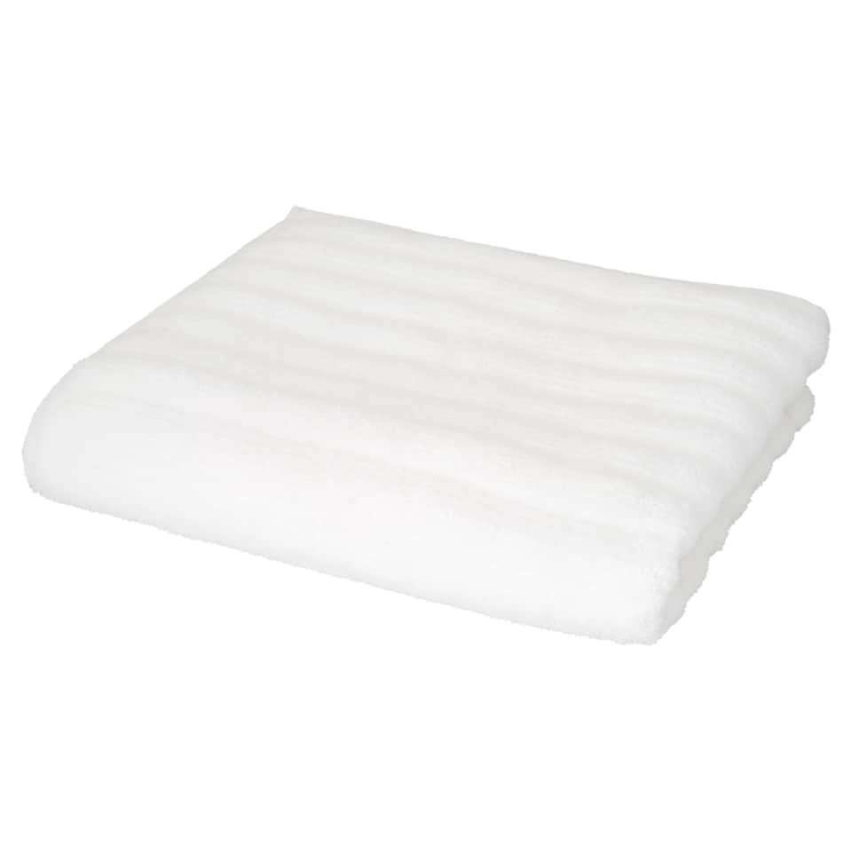 F&F Home White Ribbed Hand Towel