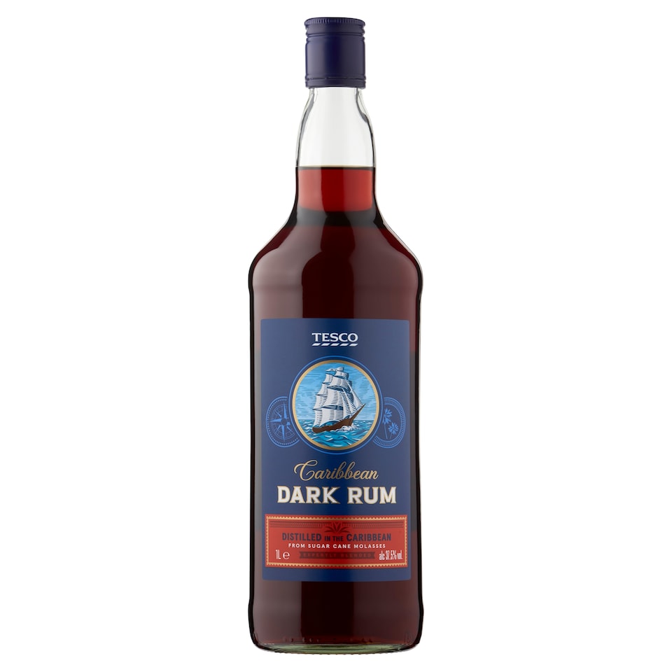 Tesco Dark Rum 1L
