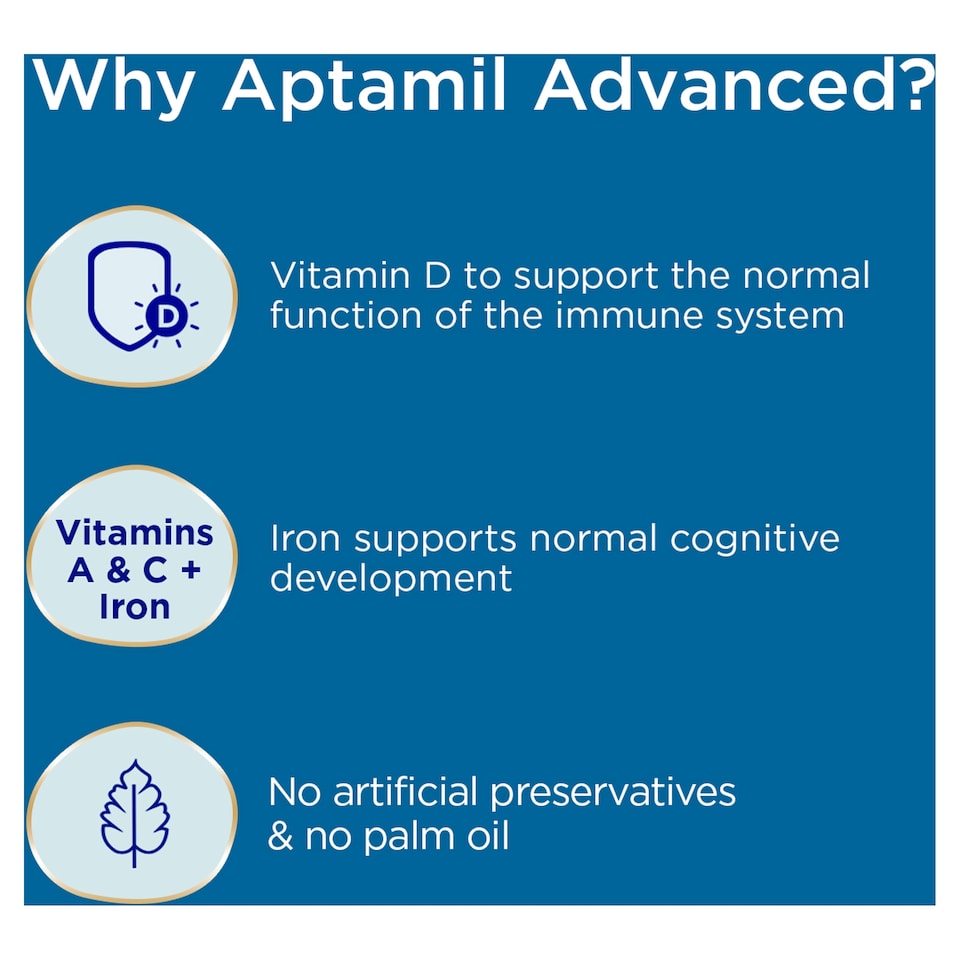 image 1 of Aptamil Advanced 3 Toddler Milk Formula Powder 1-3 Years 800g
