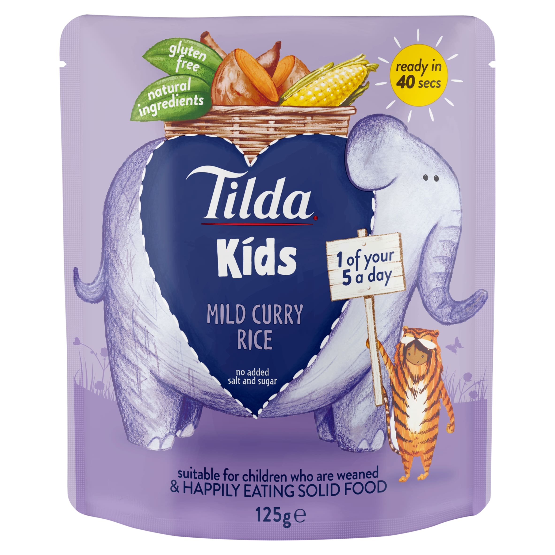 Tilda Kids Mild Curry Rice 125G