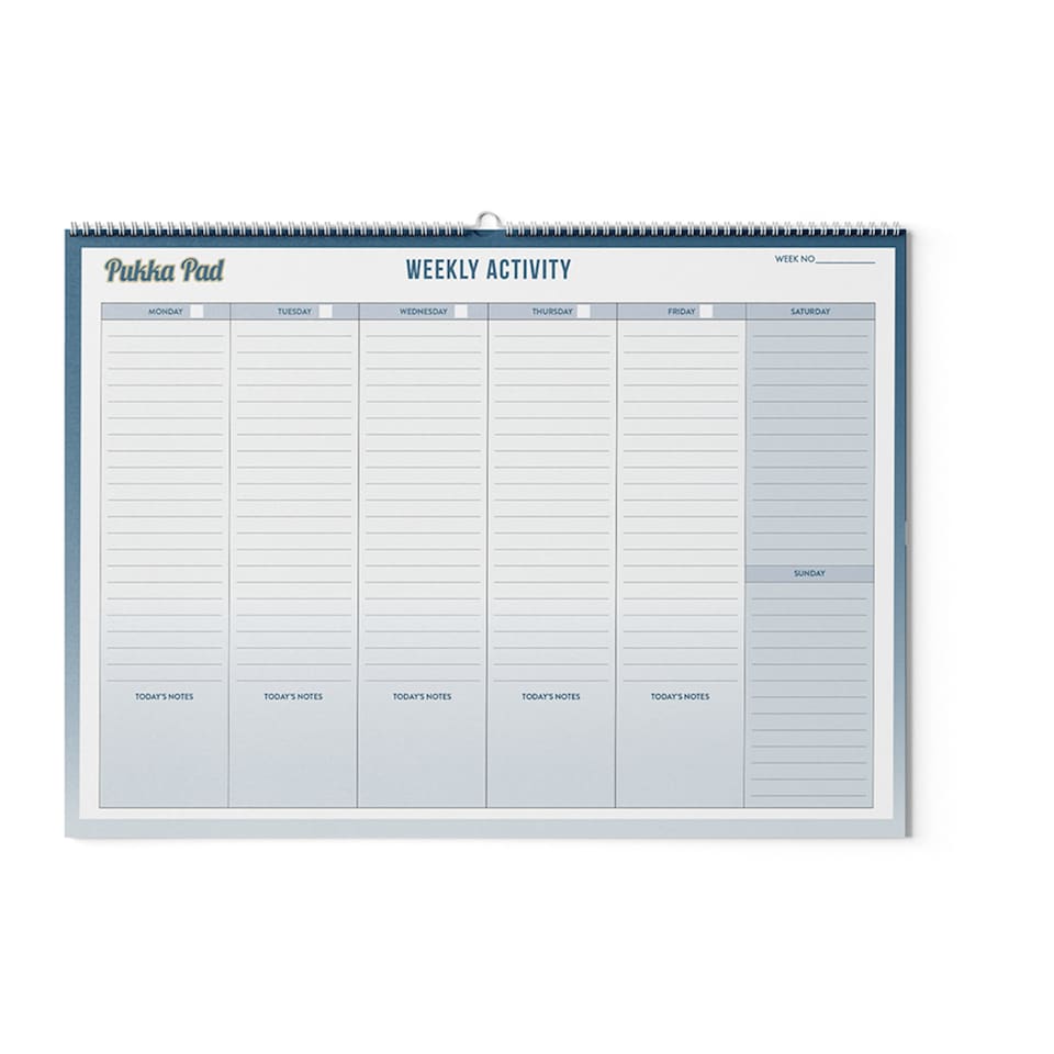 Pukka Pad Ombre A3 Weekly Activity Planner