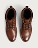 image 2 of F&F Faux Leather Lace Up Ankle Boots in Brown