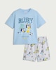 image 1 of Bluey Cotton Rich Let's Do This Short Pyjama Set in Blue