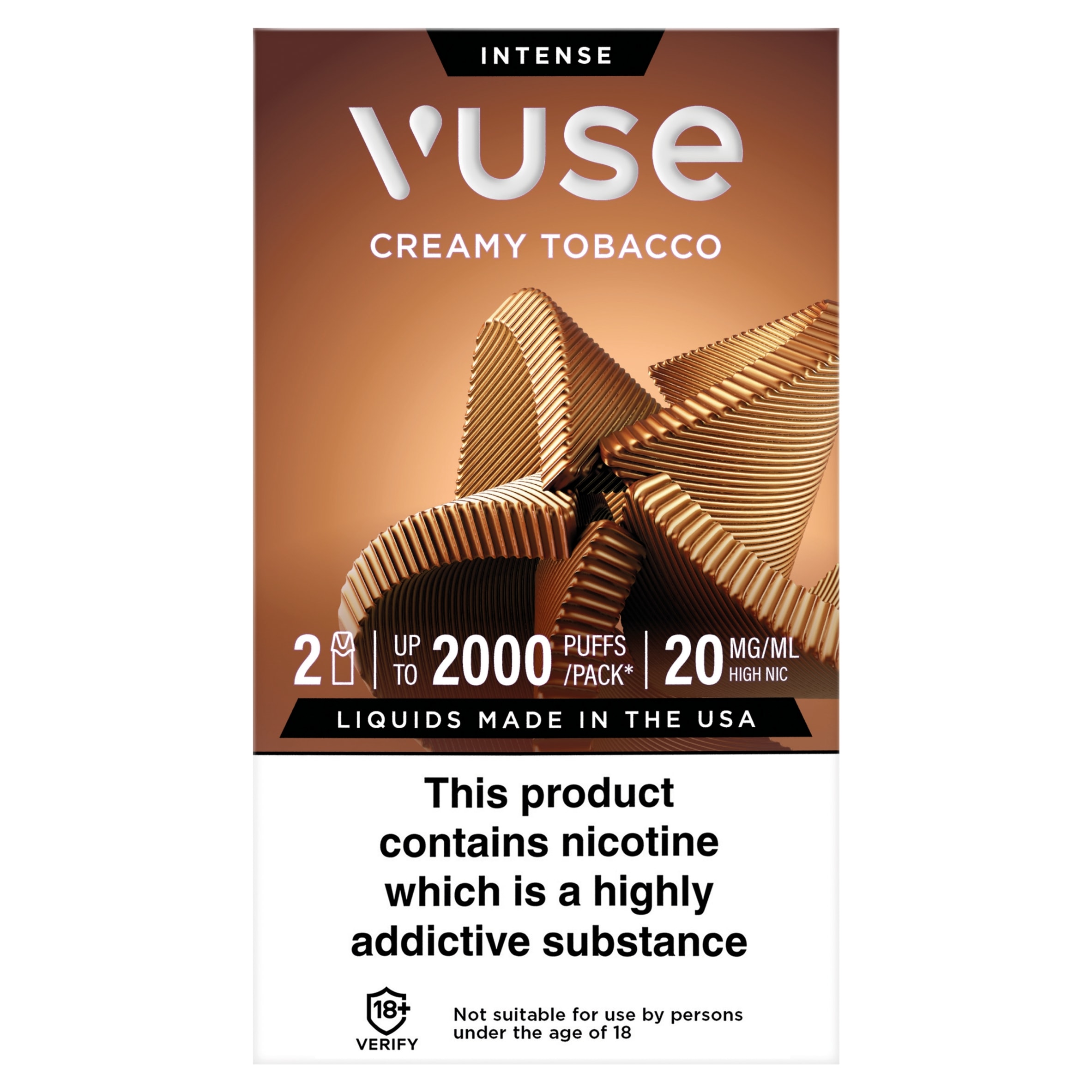 Vuse Pod Creamy Tobacco v-Pro 20mg/ml 2 Pack 2ml
