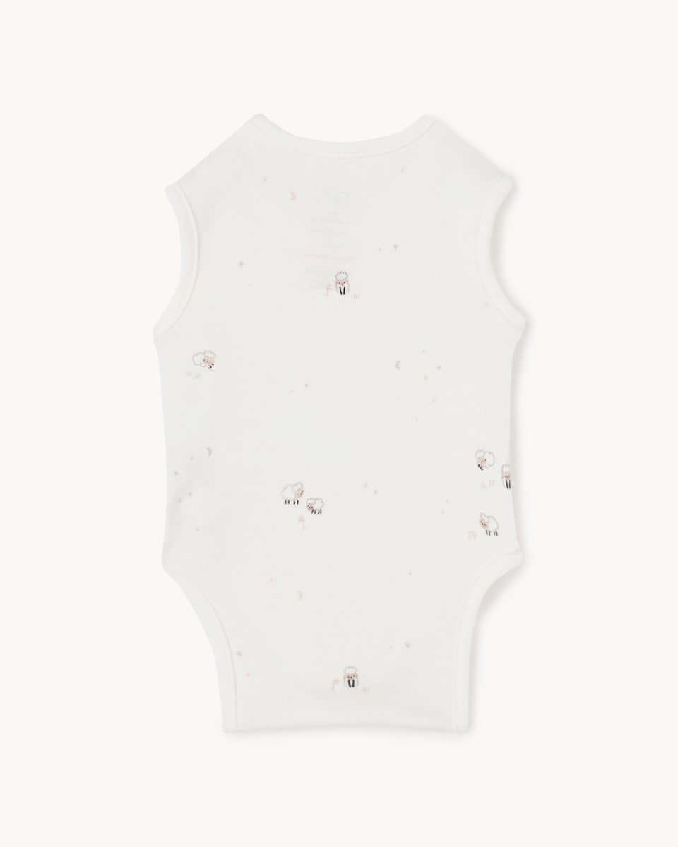 image 1 of F&F Baby 3-Pack Premature Pure Cotton Bodysuits in White