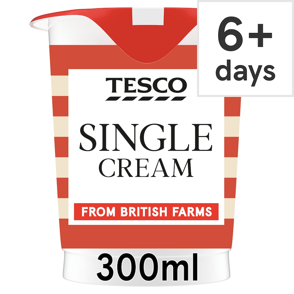 TESCO British Single Cream 300Ml