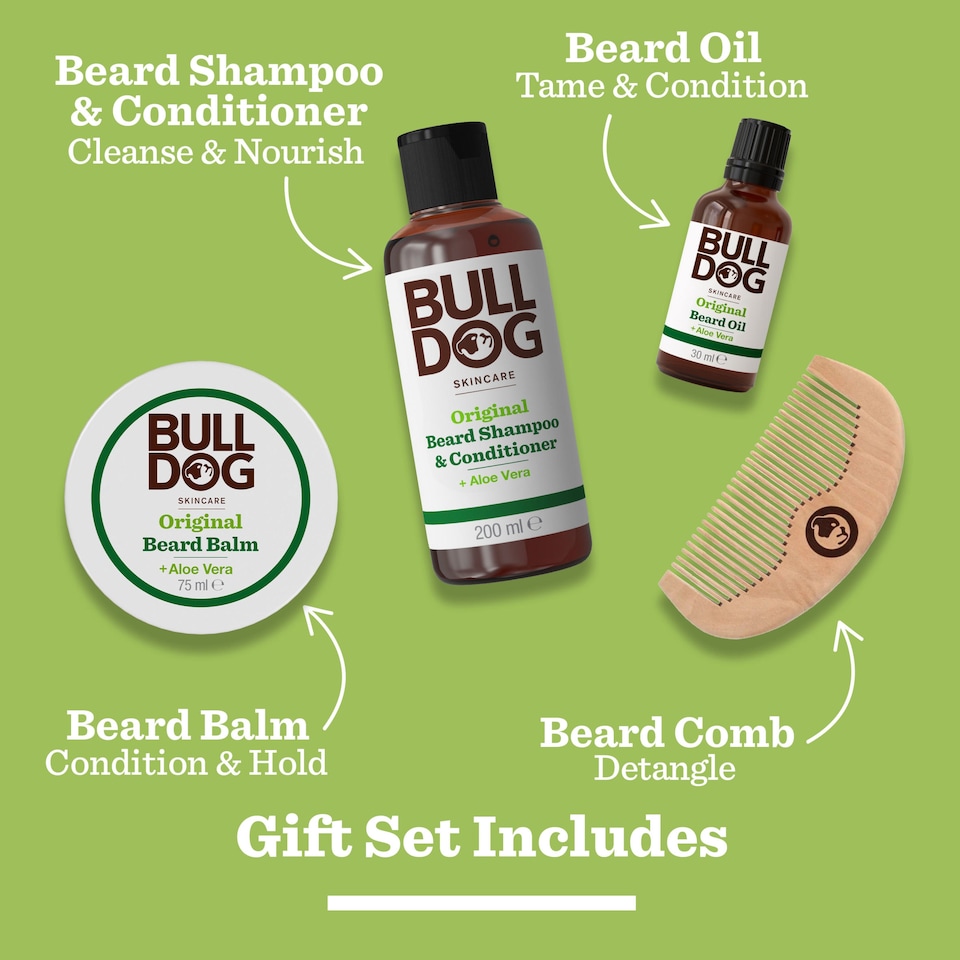image 1 of BULLDOG ORIGINAL ULTIMATE BEARD CARE KIT