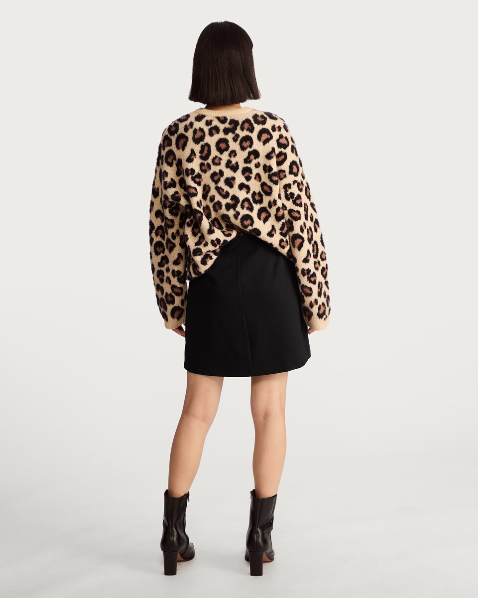 image 1 of F&F Tailored Mini Skirt in Black