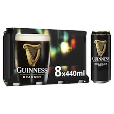 Guinness Draught Stout Beer Can 4.1% Vol 8x440ml