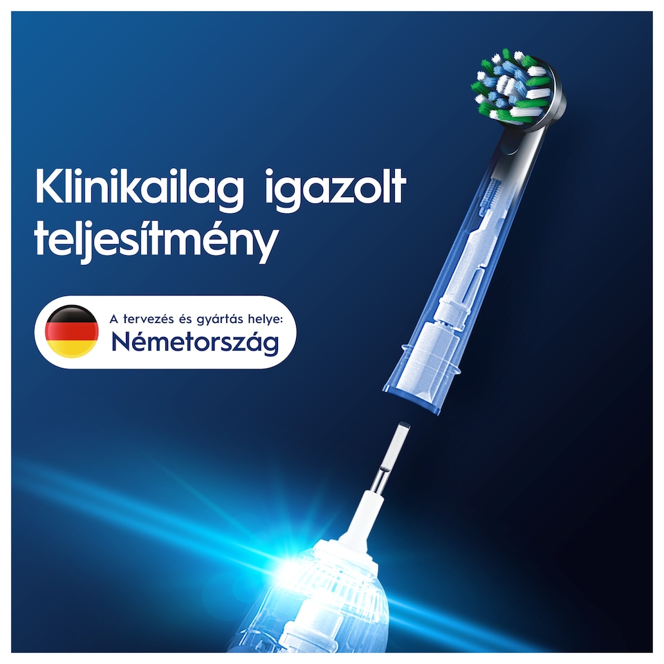 Oral-B Pro Cross Action, fekete Fogkefefejek, 4 db  1. kép