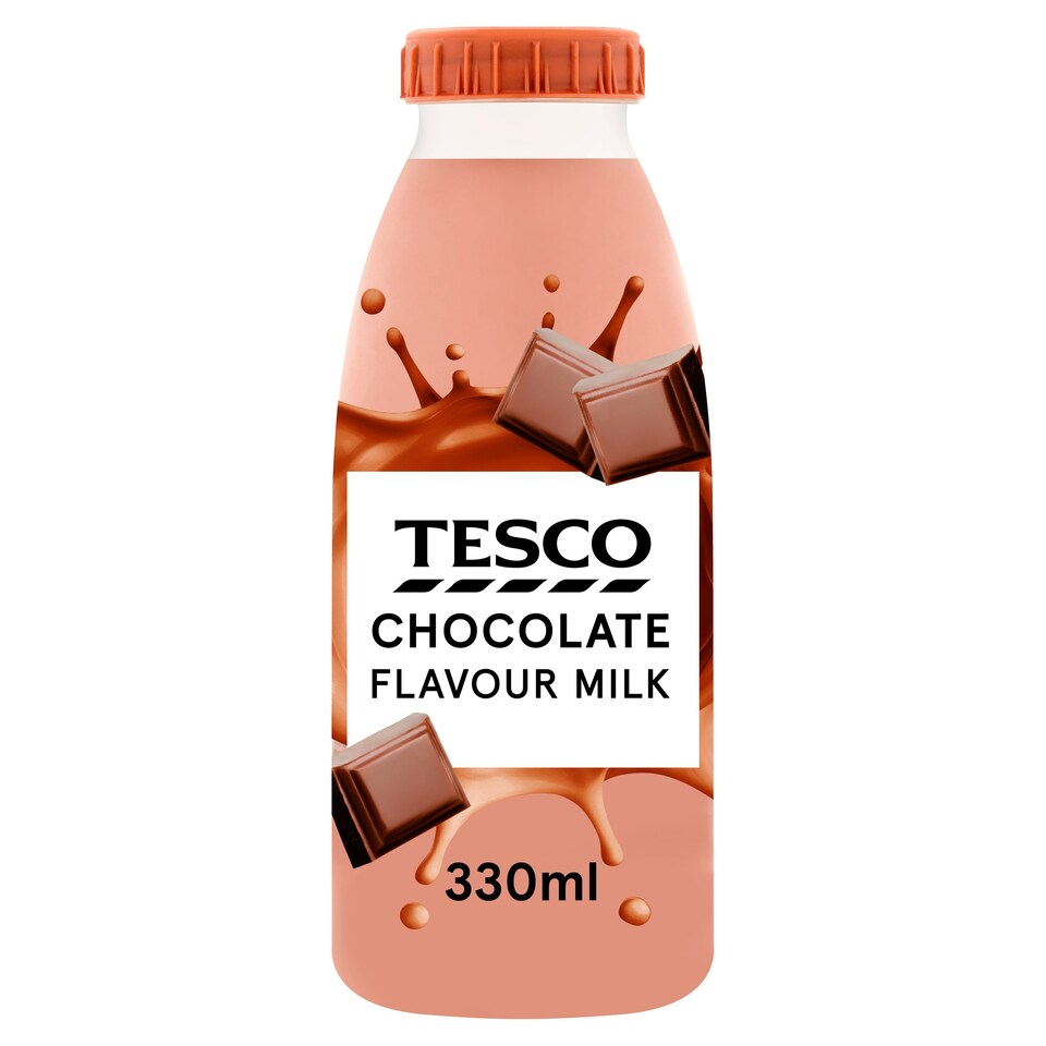 Tesco Chocolate Flavour Milk 330Ml Tesco Groceries