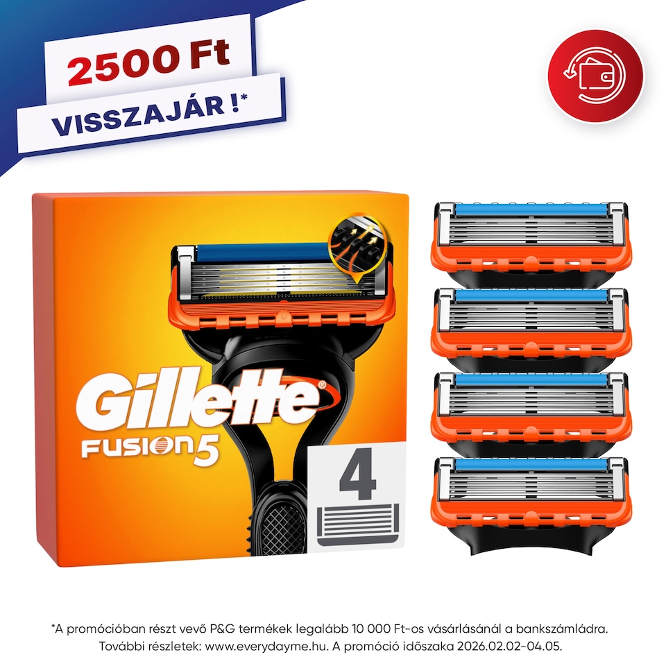 image 1 of Gillette Fusion5 Razor Cart Refills for Men, 4 Razor Blade Refills, 5 Blades, Precision Trimmer