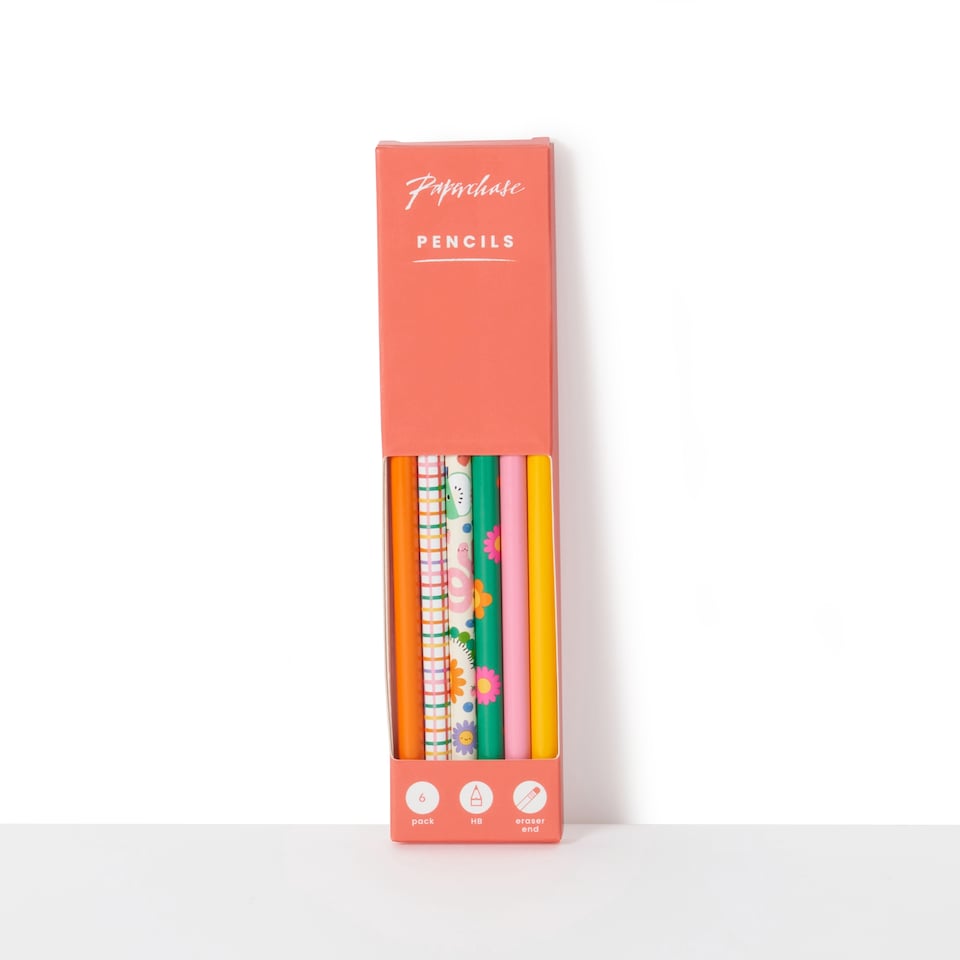 image 1 of Paperchase Grow With It 6pk HB Pencils 