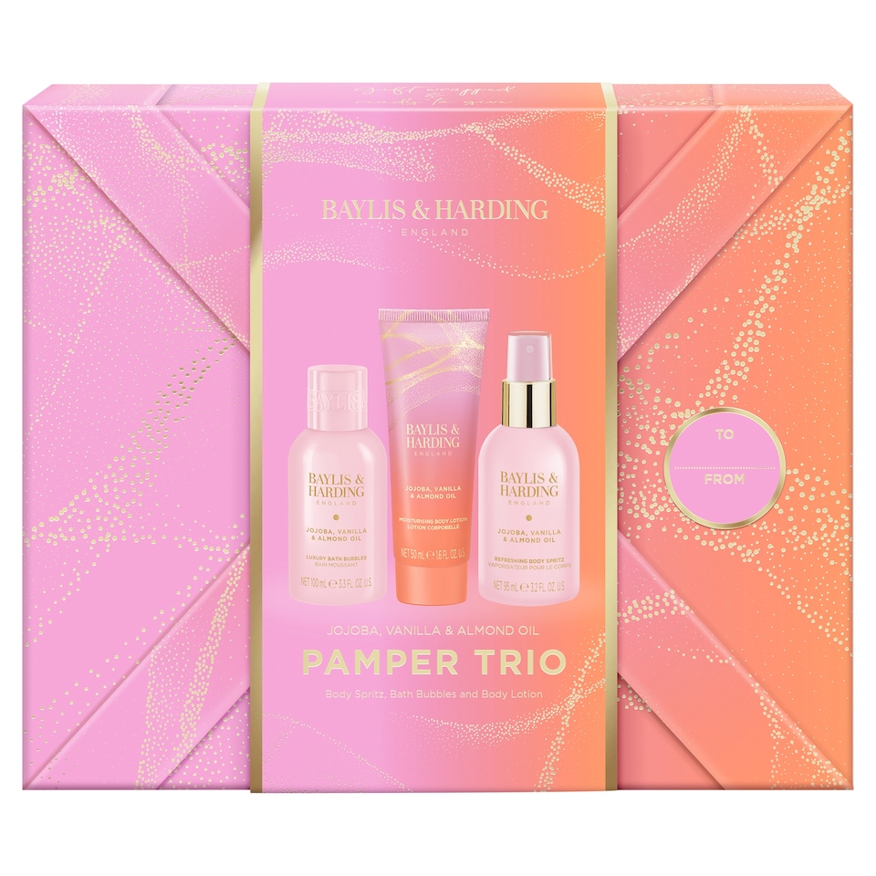 image 1 of Baylis & Harding Jojoba, Vanilla & Almond Pamper Trio Gift Set
