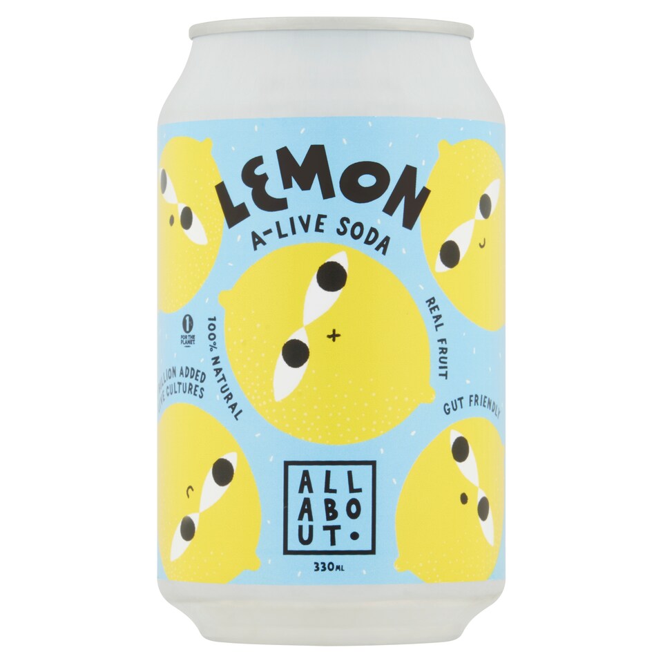 All About Lemon Live Organic Soda 330ml