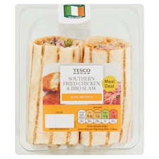 Tesco Southern Fried Chicken Bbq Slaw Wrap 198G