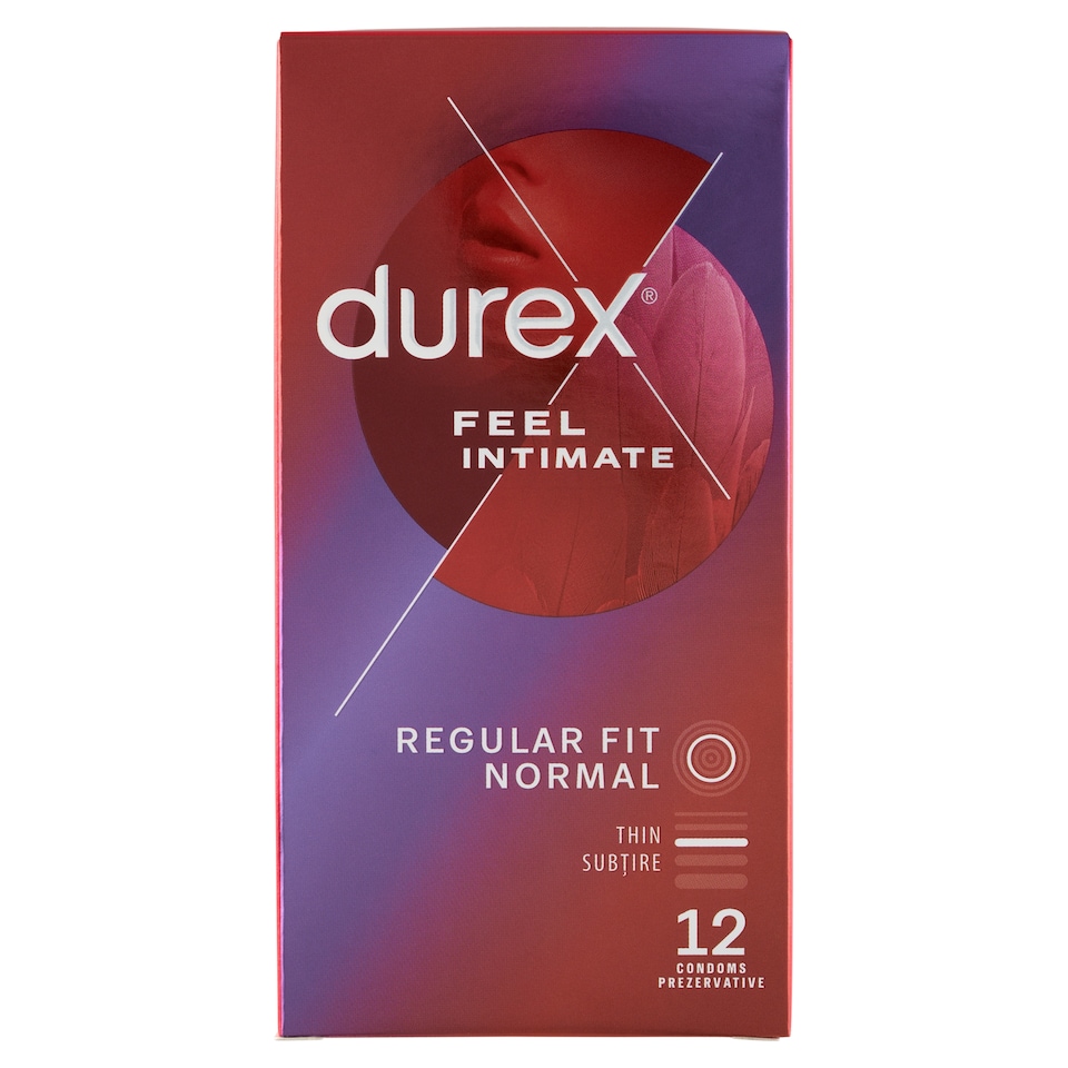 image 1 of Durex Feel Intimate Condoms 12 pcs