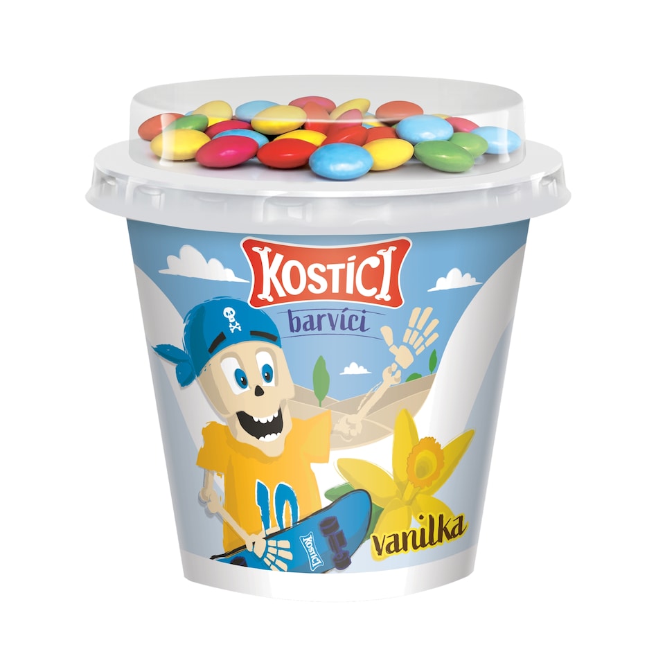 KOSTÍCI Barvíci (vanilla yogurt and chocolate dragees) 109g