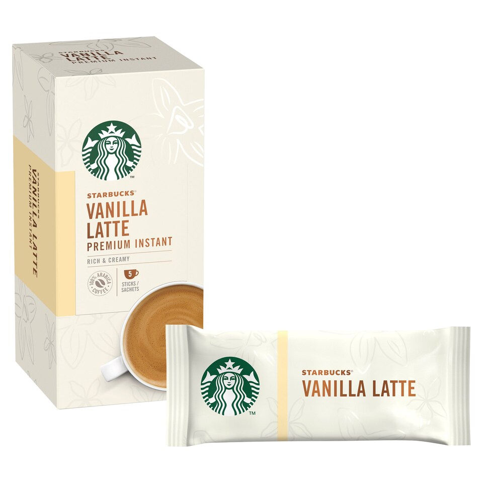 image 1 of Starbucks Vanilla Latte Premium Instant Sachets 5X21.5G