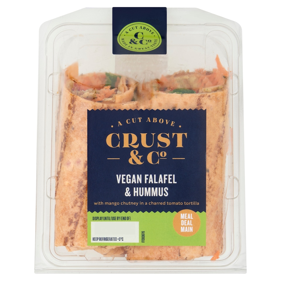 Crust & Co Vegan Falafel & Hummus Wrap 182g