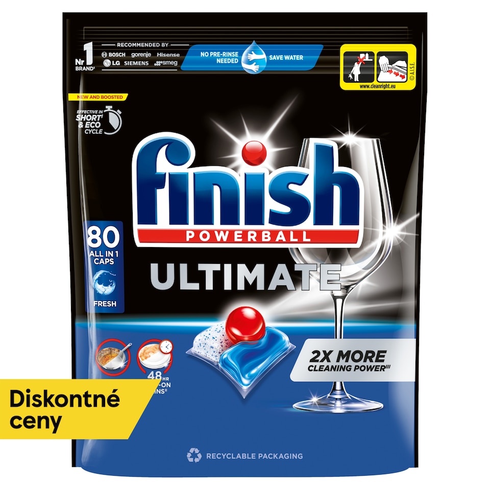 obrázok 1 z Finish Ultimate kapsuly do umývačky riadu - Fresh 80 ks