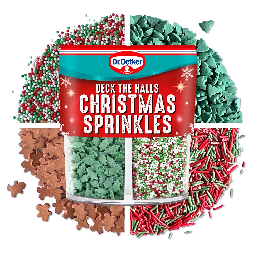 image 1 of Dr. Oetker Deck The Halls Christmas Sprinkles 75g