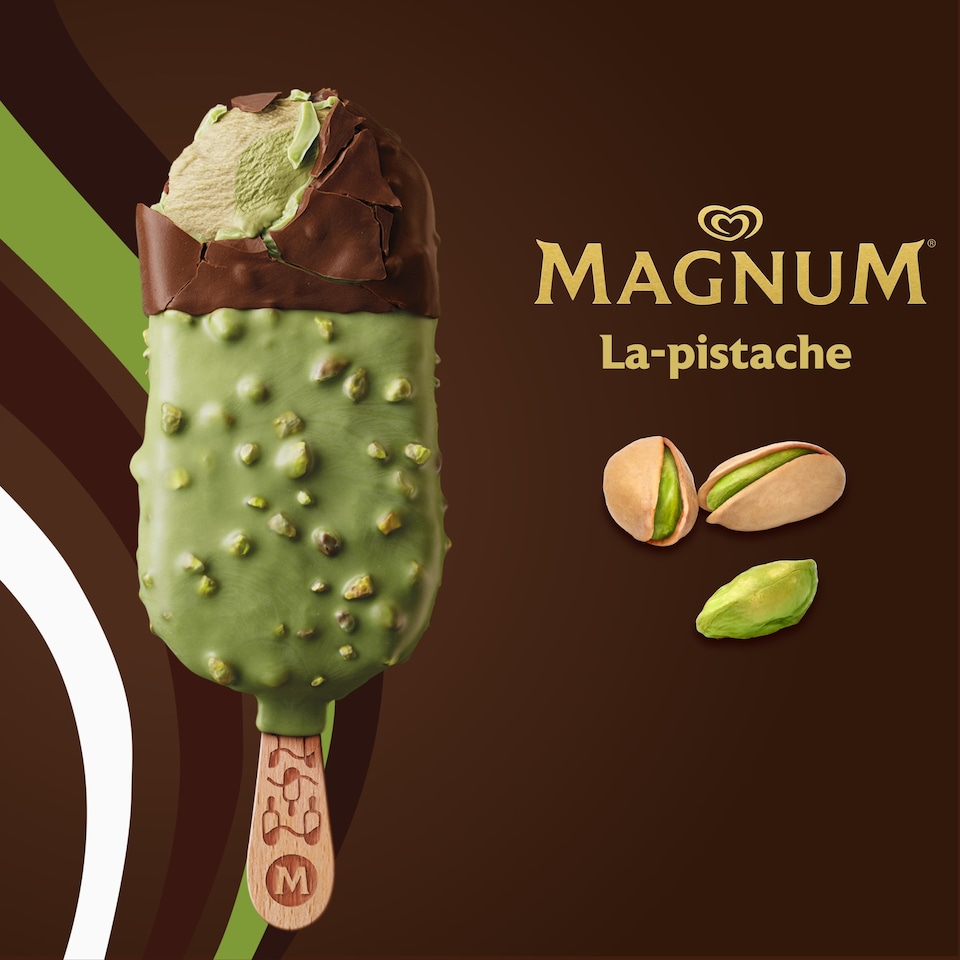 image 1 of MAGNUM MINI ICE CREAM LA PISTACHE 6 x 55 ml