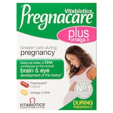 Vitabiotics Pregnacare Plus Prenatal Vitamin & Omega-3 Capsules 60s