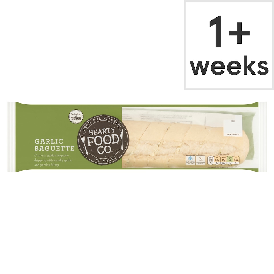 Hearty Food Co. Single Garlic Baguette 165g