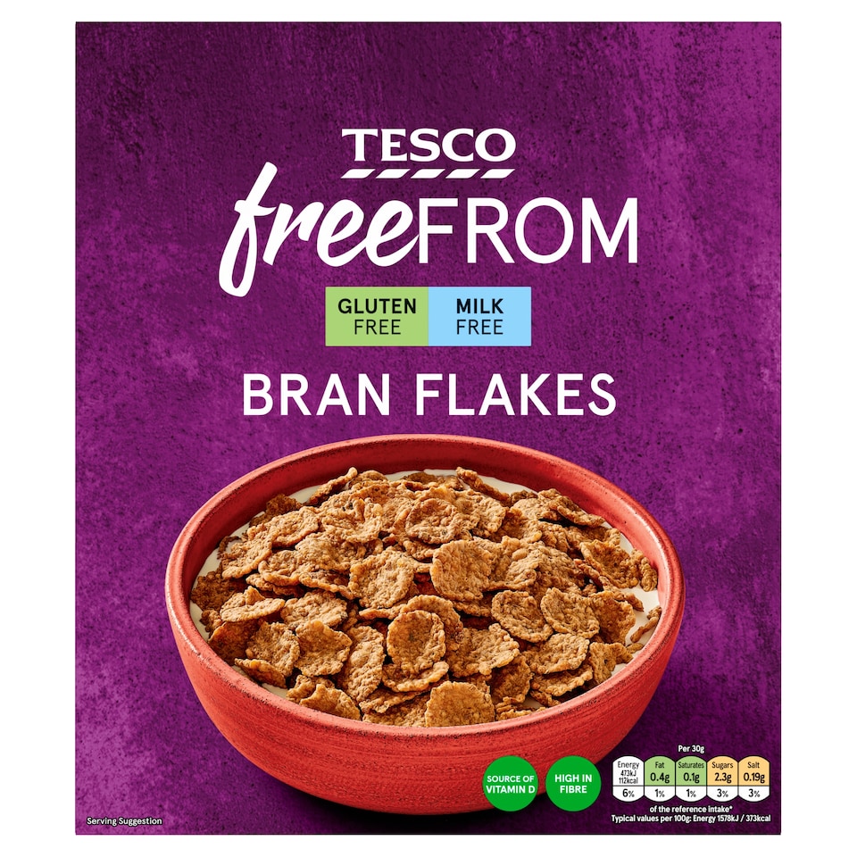 Tesco Free From Branflakes 300G.