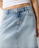image 2 of F&F Pure Cotton Denim Mini Skirt in Blue