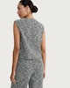 image 2 of F&F Textured Buttoned Co-ord Waistcoat in Multi Black White