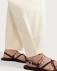 image 2 of F&F Pure Cotton Utility Barrel Leg Trousers in Yellow
